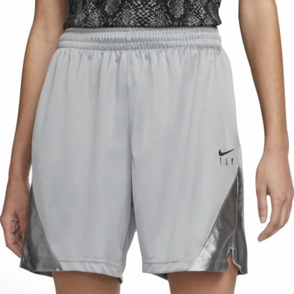 Women’s Small Fly Nike Basketball Shorts-NWT gray - Picture 1 of 7